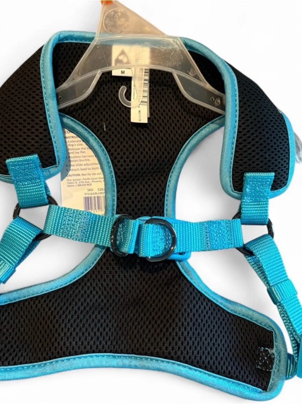Top Paw Black and Teal Comfort Dog Harness